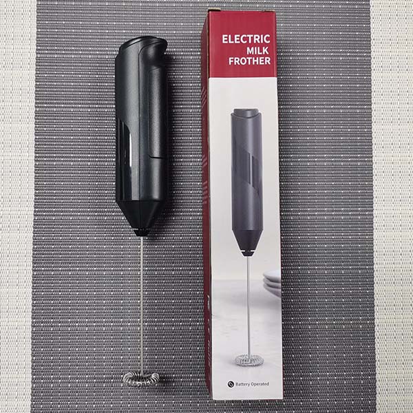 Elektrischer Milch-Eierschläger Kaffee-Sahne-Aufschäumer Mini Kompakt Küche Haushalt Handheld Elektrischer Milchaufschäumer Mixer Backwerkzeuge Aufschäumer Mixer schwarz