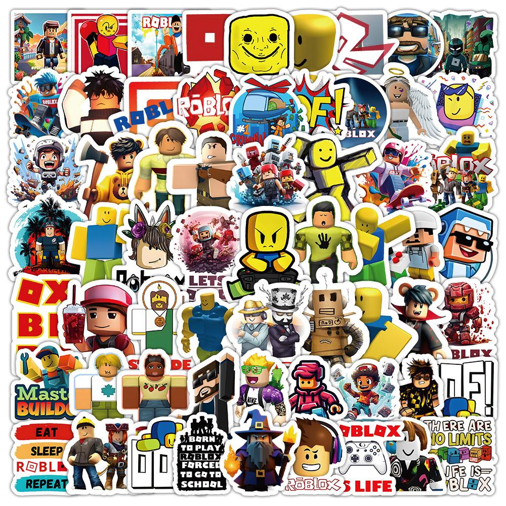 Perfekte Roblox Cartoon Game Sticker 103 Stück Wasserdicht Wiederverwendbar Rückstandslos Dekorative Aufkleber Für Kinder Handy Laptop Kühlschrank Wasserflasche yellow