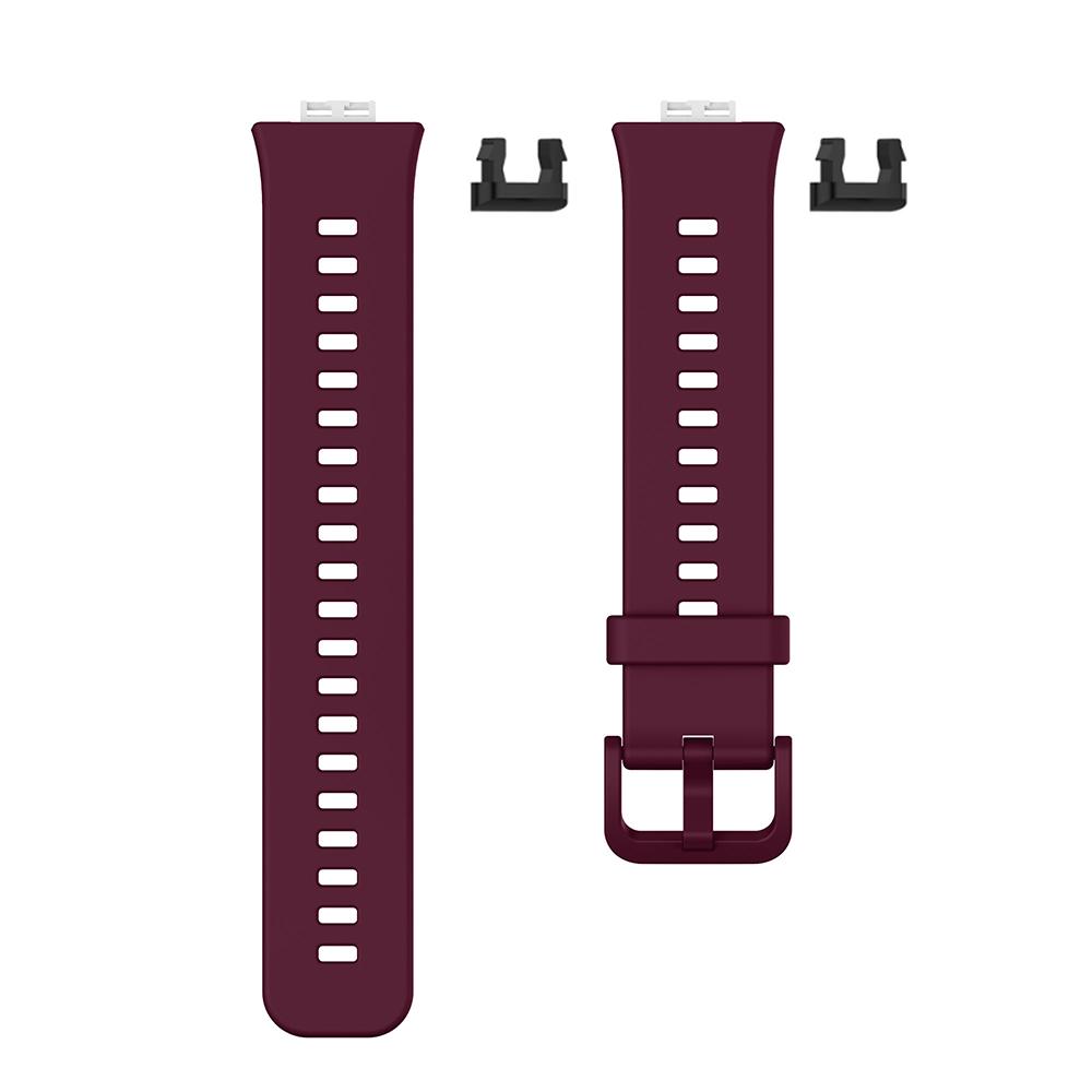 Silikon-Armband für Huawei Watch Fit Smart Watch Band Ersatzarmband für Huawei Watch Fit Armband wein rot
