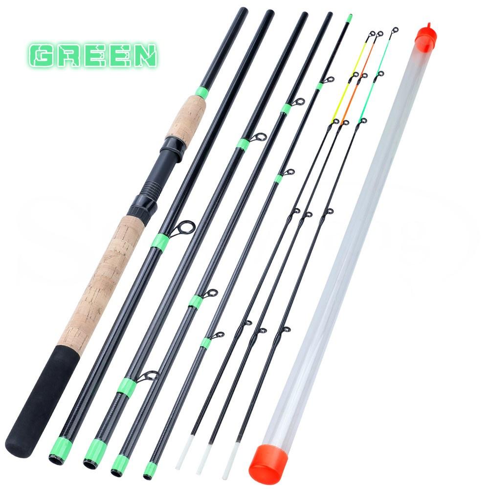 Feeder-Angelruten, 3 m, Spinn-Angelrute, 30–120 g, Reise-Karpfen-Angelgerät, Angelrute grün
