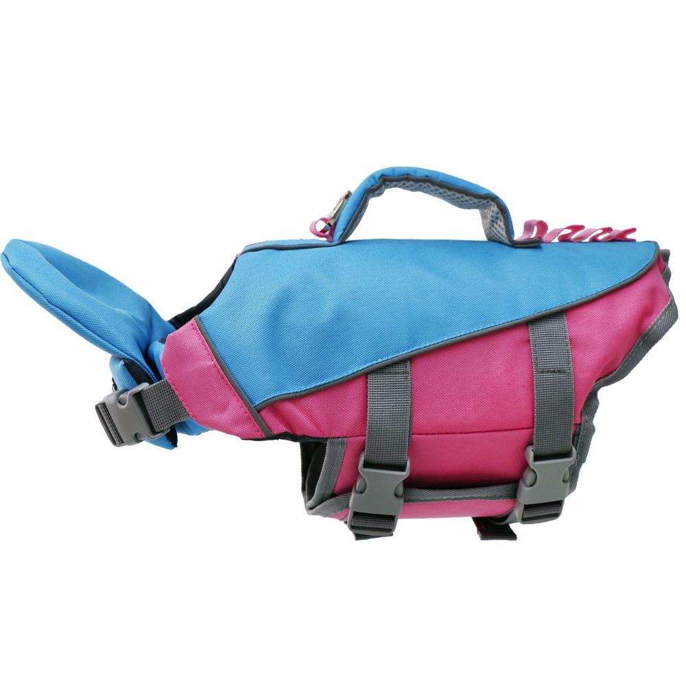Verstellbare Hunde-Schwimmweste Reflektierende Streifen Sicherheitsweste Haustier Schwimmweste Poolnutzung XS rosa