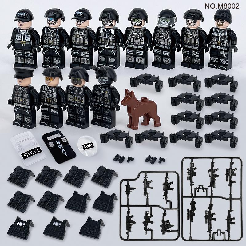 Specia Force Soldaten SWAT Gun Waffe Bausteine ​​Kit Ziegel Sets Klassische Waffen Modell Kinder Spielzeug 4.5cm