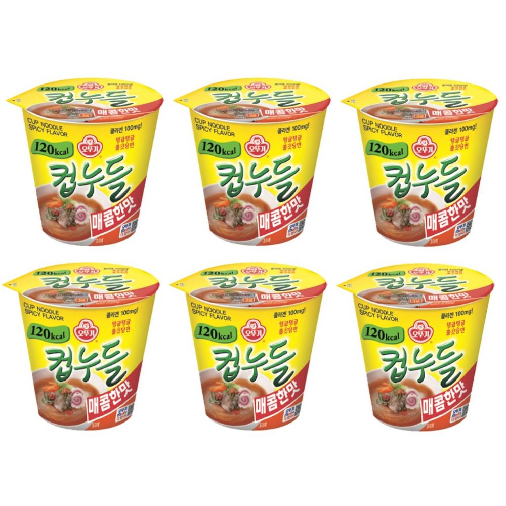 [Ottogi] Kalorienarme Diät-Cup-Nudelserie / Glasnudeln 6 Tassen Spicy Flavor x 6 cups