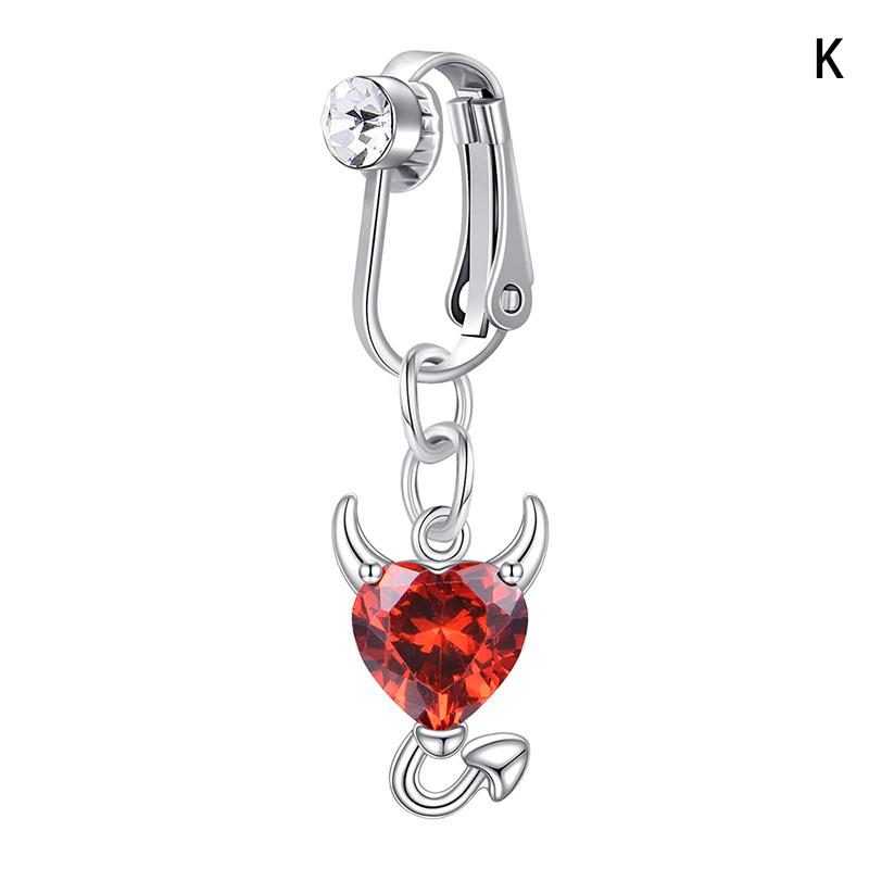 1Pc Gefälschte Bauchnabel Ring Gefälschte Clip Auf Bauch Piercing Nicht Piercing Nabel Ring K