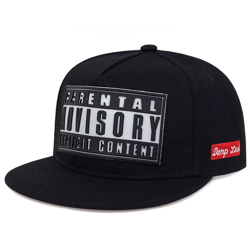 Fashion ADVISORY Cap für Herren und Damen, verstellbar, Hip-Hop-Baseball-Cap für Unisex, Erwachsene, Outdoor, lässig, Sonnenhut aus Baumwolle, Snapback-Hüte