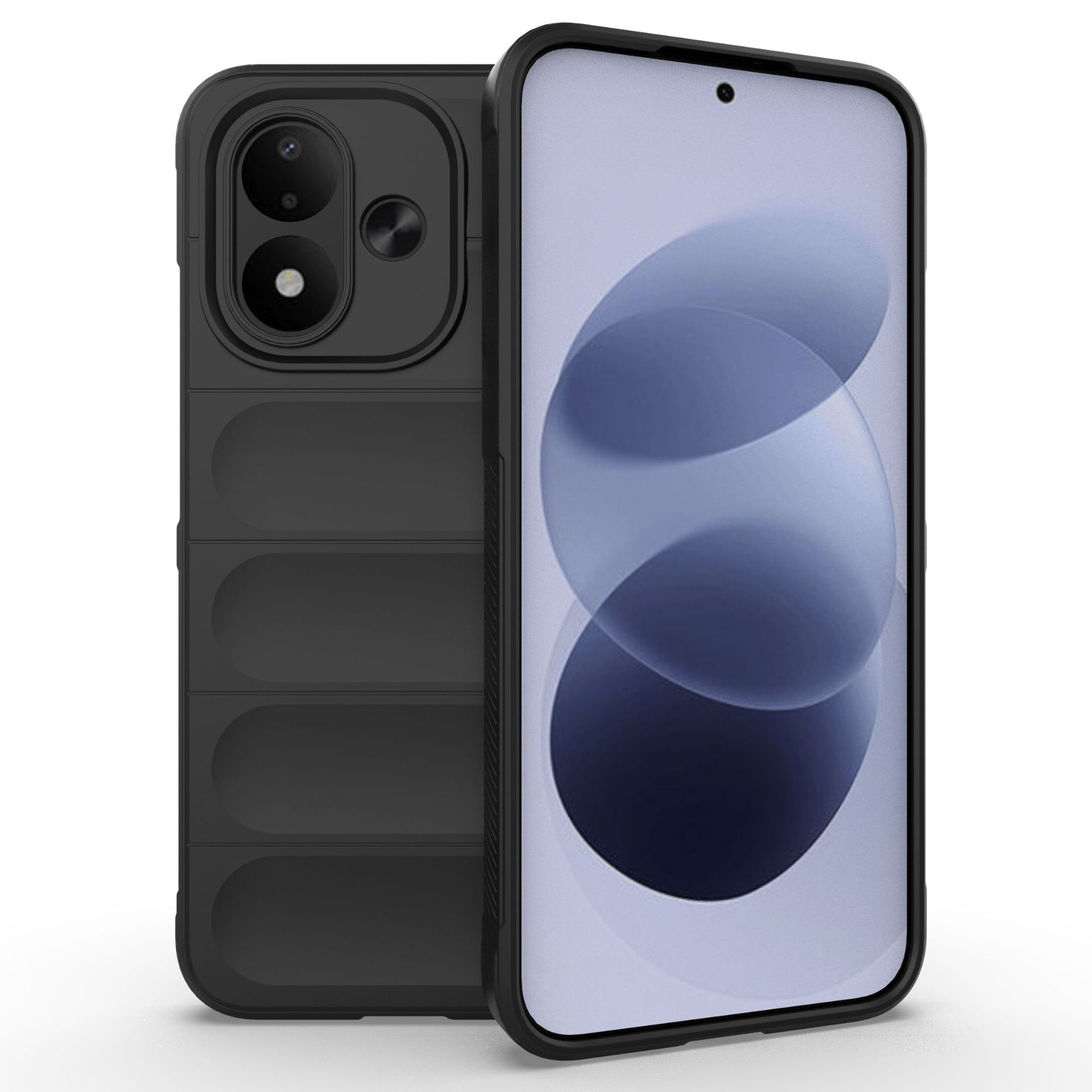 Xiaomi Redmi Note 17 5G Handyhülle, Waschbare Weiche TPU Handyhülle Cover für Xiaomi Redmi Note 17 5G schwarz