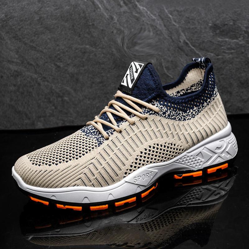 Herren-Sneaker Herren Mesh atmungsaktive lässige Sportschuhe Sommer leichte Mode Outdoor Laufschuhe Studenten-Laufschuhe 39 gray