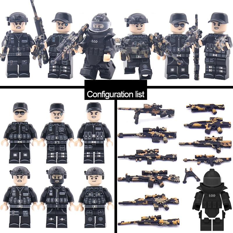 The Hurt Locker Spezialeinheit Soldaten SWAT Bausteine Bausatz Ziegel Sets Klassisches Modell Kinderspielzeug