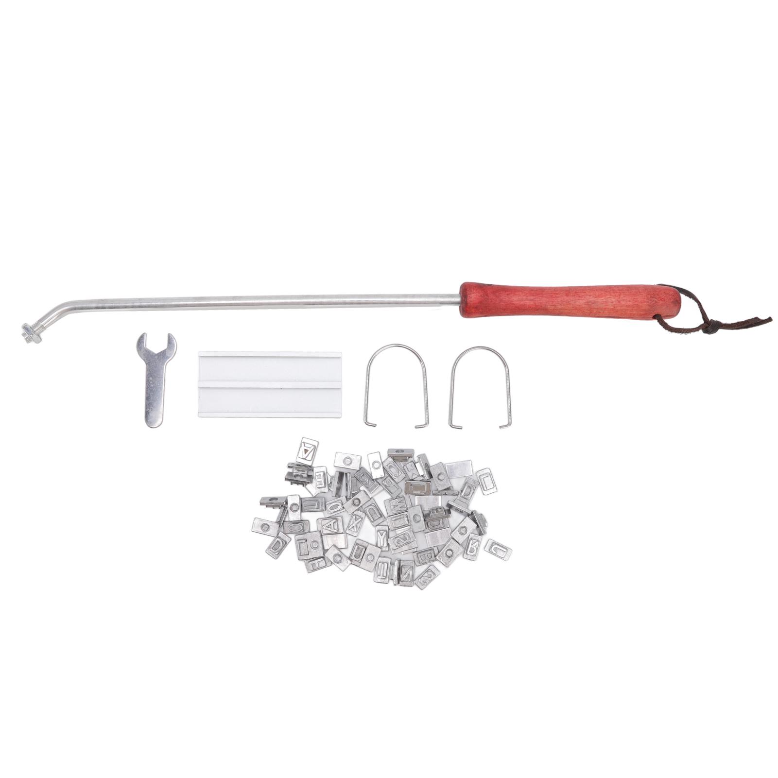 BBQ Branding Eisen Englisch Buchstaben Edelstahl Steak Branding Eisen mit Holzgriff für