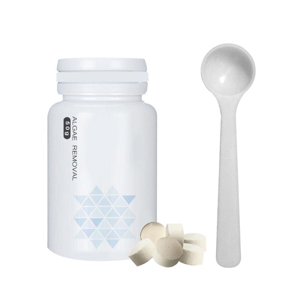 Aquariumreinigungspulver Algenabweisendes Mittel Aquarium Moosentferner Aquarium Aquarium Teichreiniger weiß