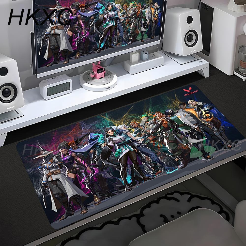Valorant Gaming Mauspads Büro Computer Tastatur Schreibtischunterlage Große Gaming Esports Mauspads LockEdge Rutschfeste Tischmatten xcm 300x800x2mm