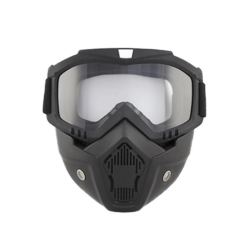 Retro Outdoor Sport Reiten Schutzbrille Motorrad Maske Brille Offroad Winddichte Brille B
