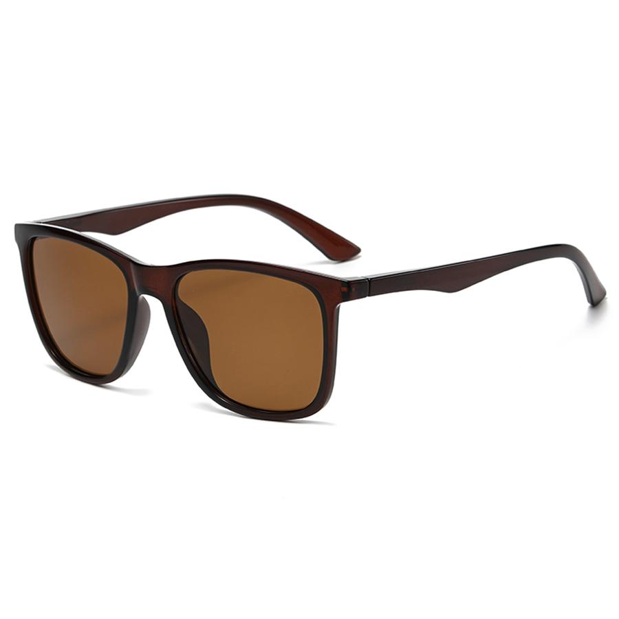 Modische Sonnenbrillen, quadratische Sonnenbrille, polarisiert, für Herren und Damen, modisches Accessoire braun
