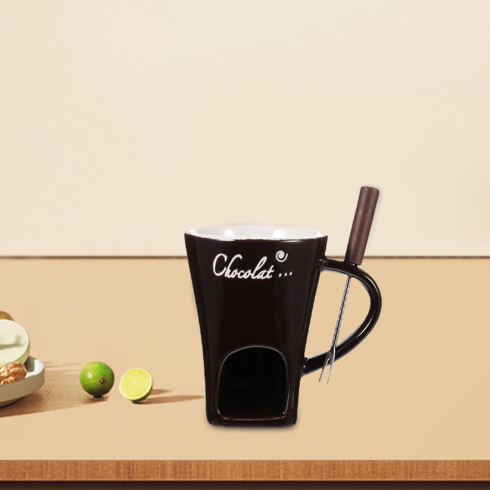 130ML Fondue Becher Schokolade Schmelzen Tasse Kaffee Tasse Butter Schmelzen Topf schwarz