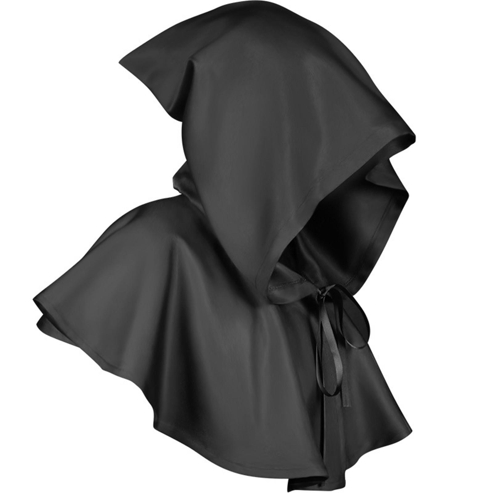 Damen Halloween COS Kleidung Todesumhang Kapuzenumhang One Size schwarz