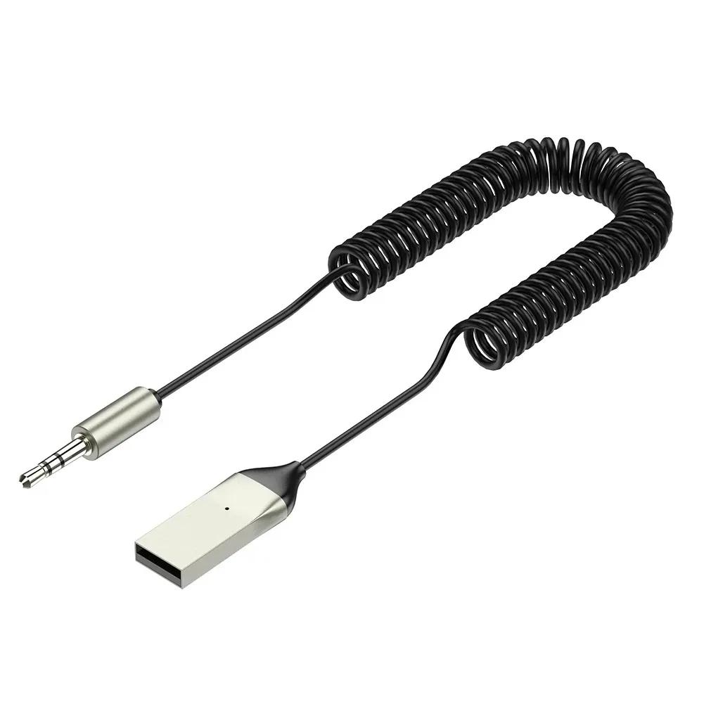 Bluetooth 5.0 Sender Drahtloser Audioempfänger USB auf 3,5 mm Klinke BT870 Auto Aux Bluetooth Adapter Auto Freisprechlautsprecher Autozubehör