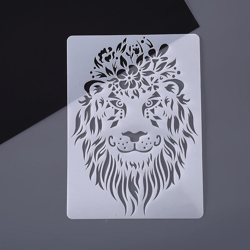 Hübsche hohle Schablone zum Sprühen, Malen, Vorzeichnen, Lineal, Schablonen zum Malen, DIY, Wand, Fenster, Scrapbooking, Buchdekoration 20.8*29cm