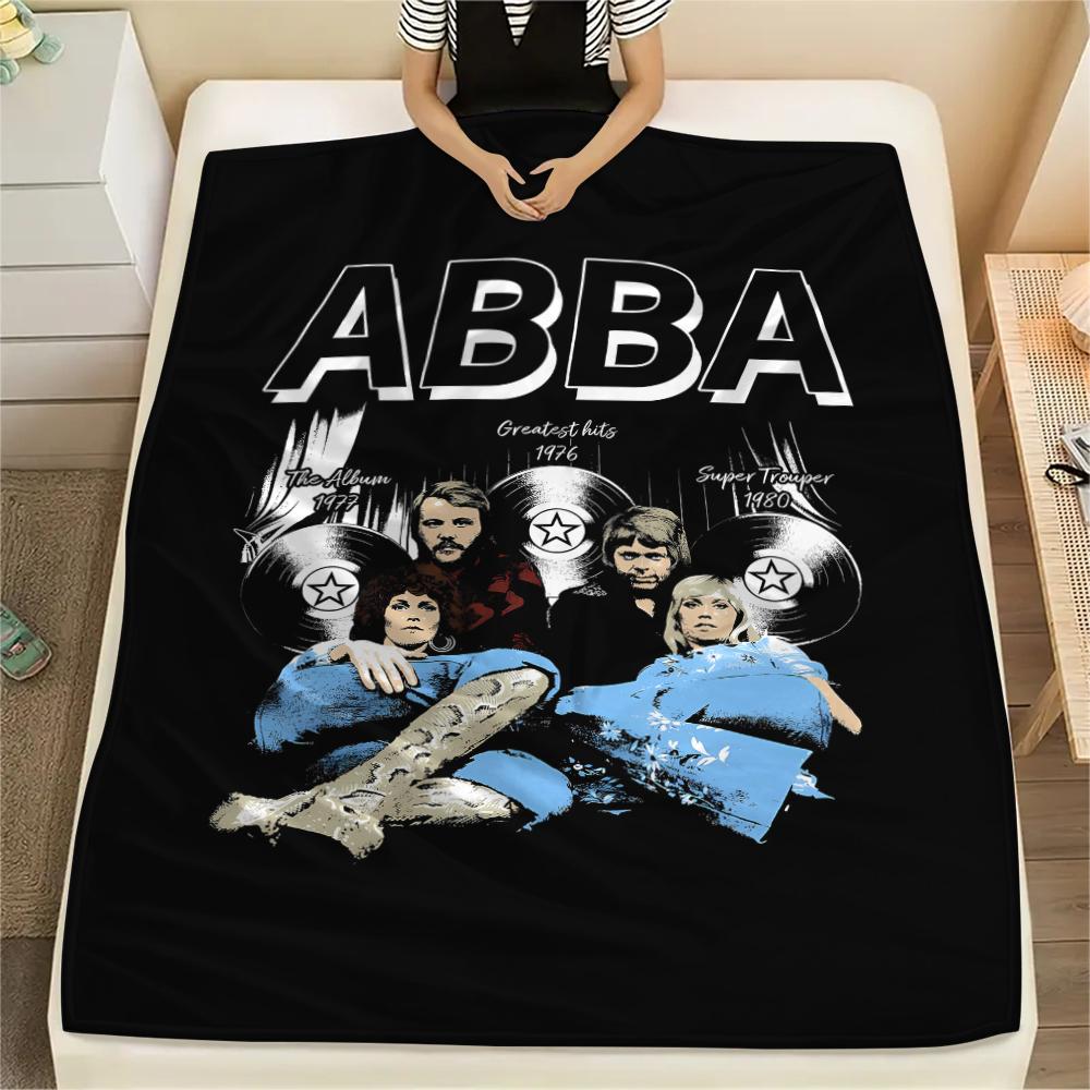 1 Stück ABBA Der Film Druck Flanelldecke, Hohe Qualität für alle Jahreszeiten, Heimdekoration, Wärme und Komfort, Perfekt für Weihnachtsgeschenke 80cm x 120cm