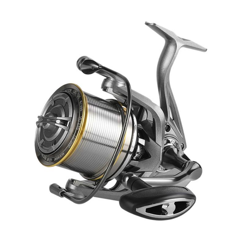Neu 17 + 1 lager Ultra-licht Weitwurf Spinning Reel Aluminiumlegierung Spool 4,8:1 Angelrolle mit hohem Geschwindigkeitsverhältnis, geeignet für mehrere Meeresgebiete 8000 Series silber grau