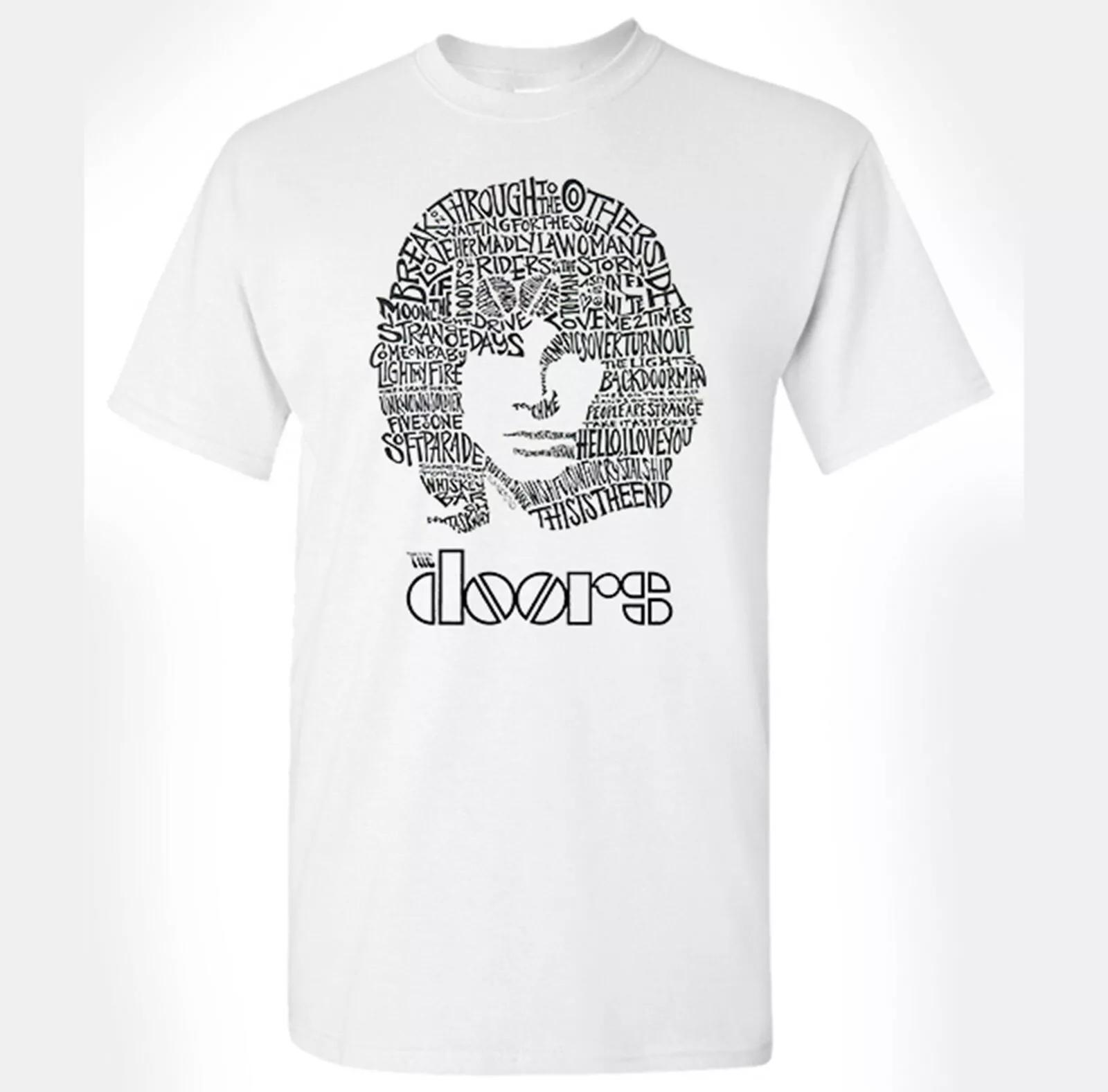 The Doors T-Shirt, Jim Morrison Shirt, Rockband-Shirt, Break On Through Shirt T-Shirt Kurzarm für Herren Damen Sommer 3XL gray