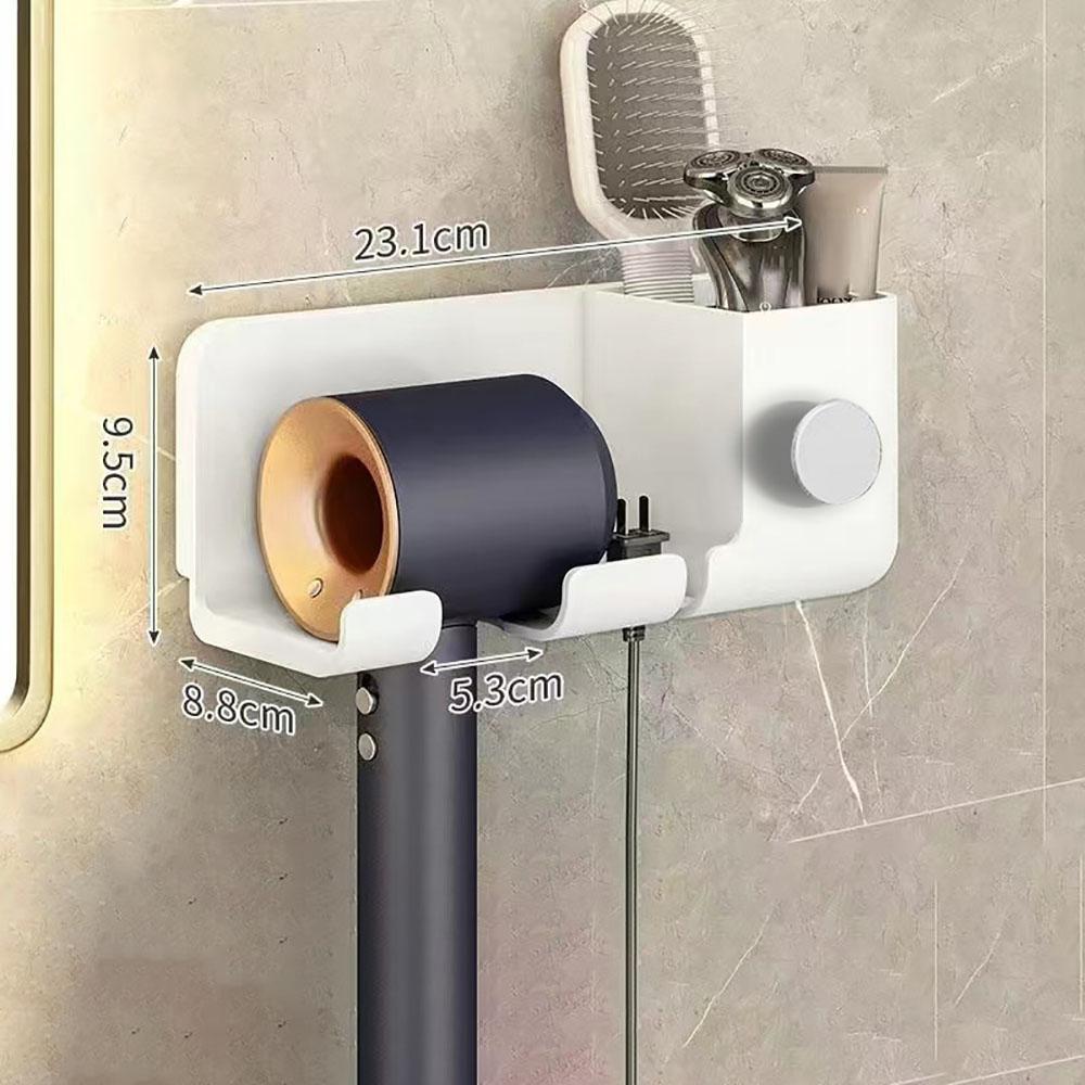 Haartrockner Halter Wand Trockner Wiege Glätteisen Ständer Haartrockner Organizer Box Wc Gebläse Halter Regal Bad Zubehör weiß
