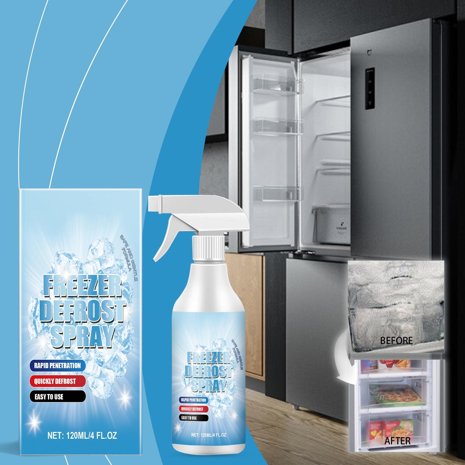 Gefrierschrank-Abtauspray, Haushaltskühlschrank, Gefrierschrank, Eismaschine, Enteisung und Auftauen, Mehrzweck-Reinigungsspray, löst mühelos hartnäckigen Frost.120 ml One Size blau