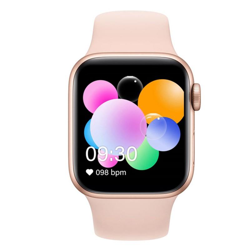 2025 X7 Smart Watch Serie 6 Bluetooth-Anruf-Smartwatches Herzfrequenz-Fitness-Tracker Smart Watch für Android IOS rosa