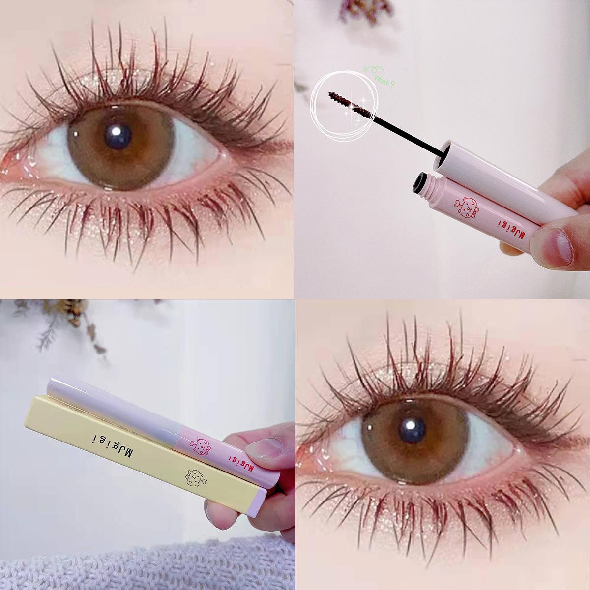 Koreanische Kosmetik Schwarze Mascara Verlängern Wimpern Extra Volumen Wasserdichte Natürliche Wimpern Weibliche Professionelle Make-Up Volle Größe dunkelbraune