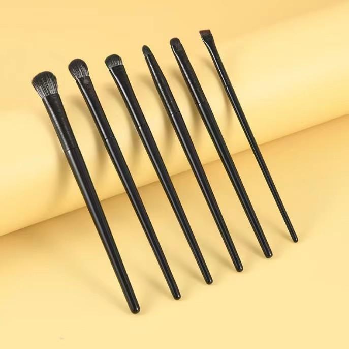Natürliche Augen Make-Up Pinsel Set Lidschatten Pinsel Augenbrauen Kontur Eyeliner Pinsel Frauen Augen Kosmetik Blending Detail Make-Up-Tools schwarz