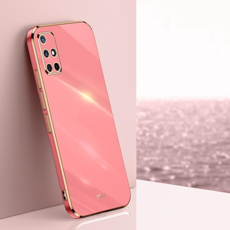 Für Samsung Galaxy A71 A51 4G 5G Hülle Samsung A71 Handyhülle Galaxy A51 Rückseite Luxus quadratische Beschichtung Ringhalter Standhülle Galaxy A71 5G