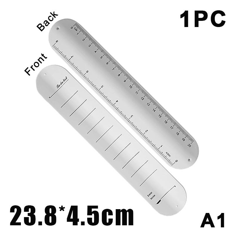 Silikon-Armband Notizblock-Armband Armband Notizbuch Wiederverwendbar Abwischbar To-Do-Liste Armband Gebogenes Lineal Multifunktional A1