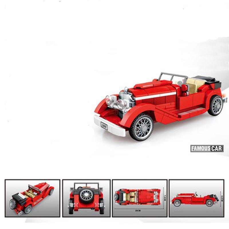 Classic Car Series 607400-3 Classic Classic Car Automodell Kinderpuzzle Zusammenbauen Bausteine Spielzeug