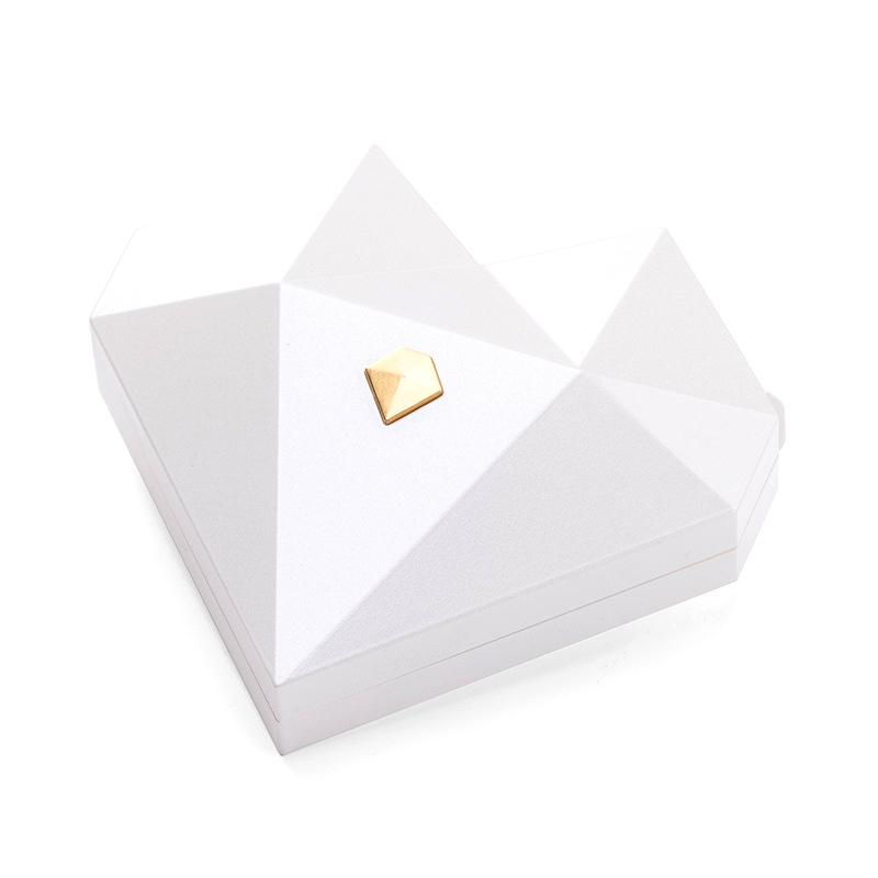 Herzförmige Diamantringbox Automatische Pop-Up Verlobungsüberraschungsringbox Schmuckaufbewahrungsbox Für Mädchen Hochzeit Weihnachtsgeschenke weiß