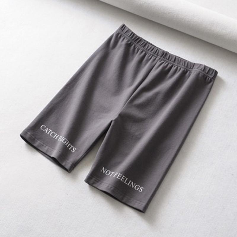 Frauen Shorts Biker Shorts Fitness Casual Kurze Baumwolle Farbe Freizeitsport Radfahren Shorts Kleidung Hohe Taille Shorts Pantalones XL dunkelgraue