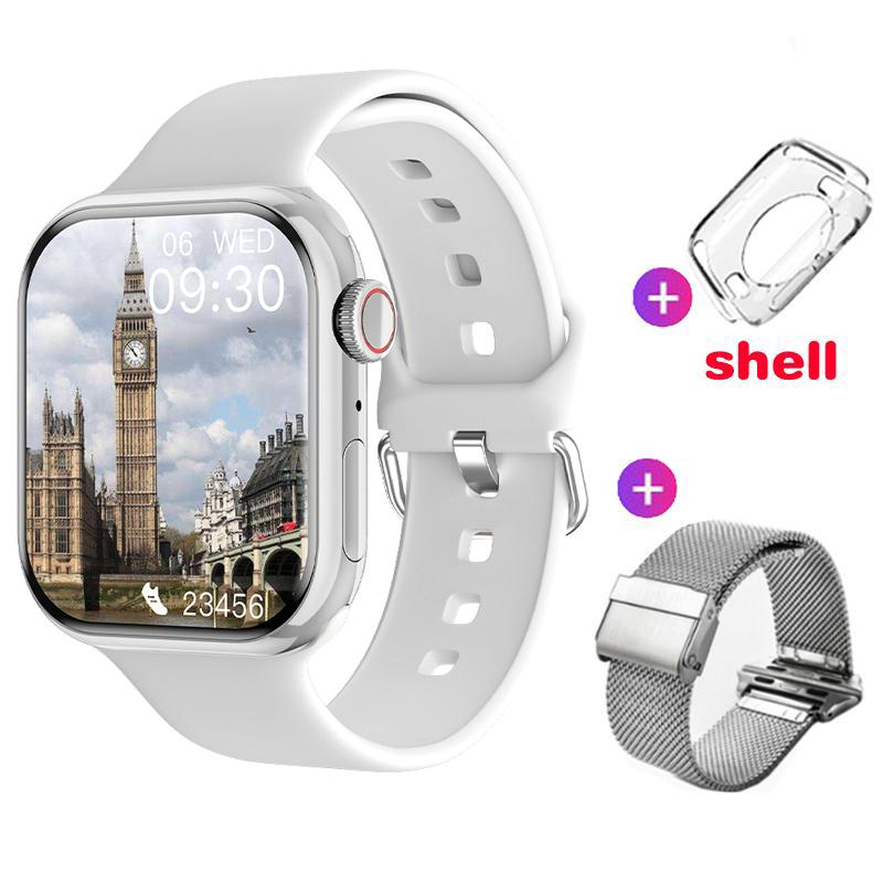 2024 Smart Uhr Frauen Ultra Serie 9 NFC Smartwatch Männer BT Anruf Wasserdichte Drahtlose Lade 2,05 Zoll Bildschirm Für Uhr 9