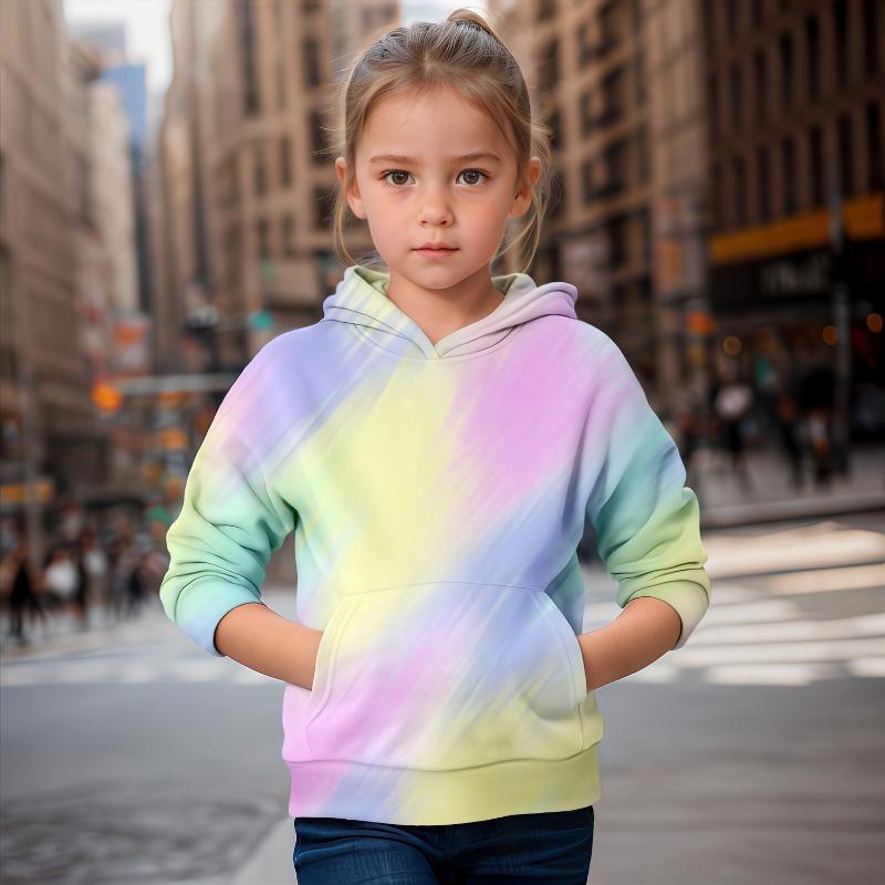 Mädchenkleidung Regenbogen Freunde Bedruckte Hoodies Herbst Kinderkleidung Langarm Mode Tops Kinderkleidung Kind Jungen Kleidung 160CM white