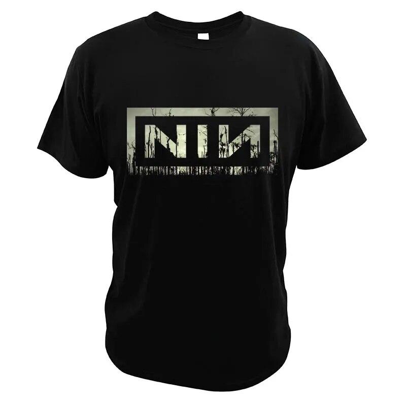 Nine Inch Nails-T-Shirts NIN American Industrial Rock Band Hipster Streetwear Premium Sommer reine Baumwolle Unisex Kleidung EU Größe XL
