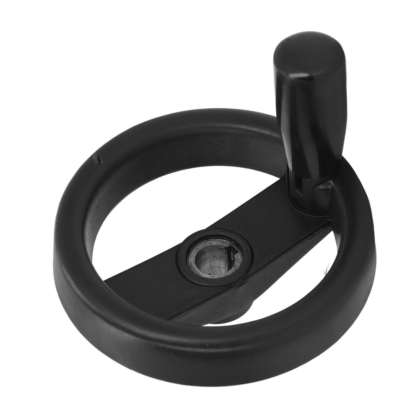 Handrad 125mm AD 12mm Bohrung Klappgriff Kunststoff Handrad für Drehbank Fräsbohrmaschine