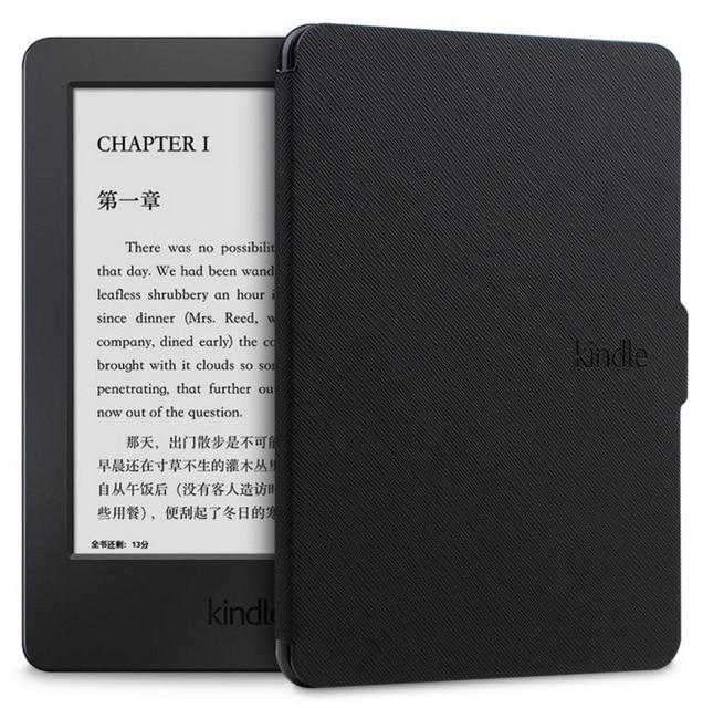 Für Capa Amazon Kindle Paperwhite 1/2/3 Hülle Ultra Slim Case für Tablet 6 Zoll Shell mit Schlaffunktion schwarz