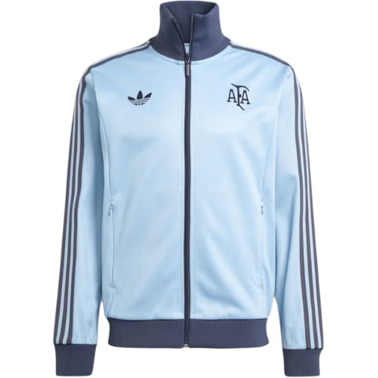 Adidas Originals X Argentinien Jubiläum FW24 Mode Weich Bequem Slim Jacke Herren Jacke Himmelblau JD9096 M