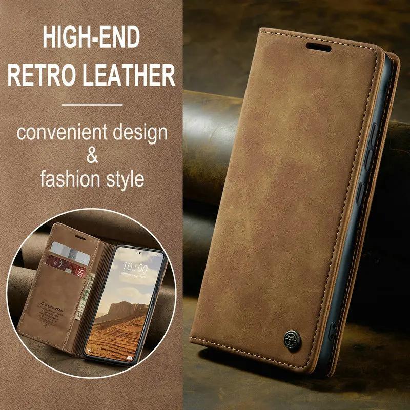 Luxus Hülle für Xiaomi 17T Pro 15T 14T 5G Magnet Klapphülle Schale 360 Schutz Buch Hülle Xiaomi 15T Hülle Mi 14 T 15 17 Funda Xiaomi 15T4 Pro braun
