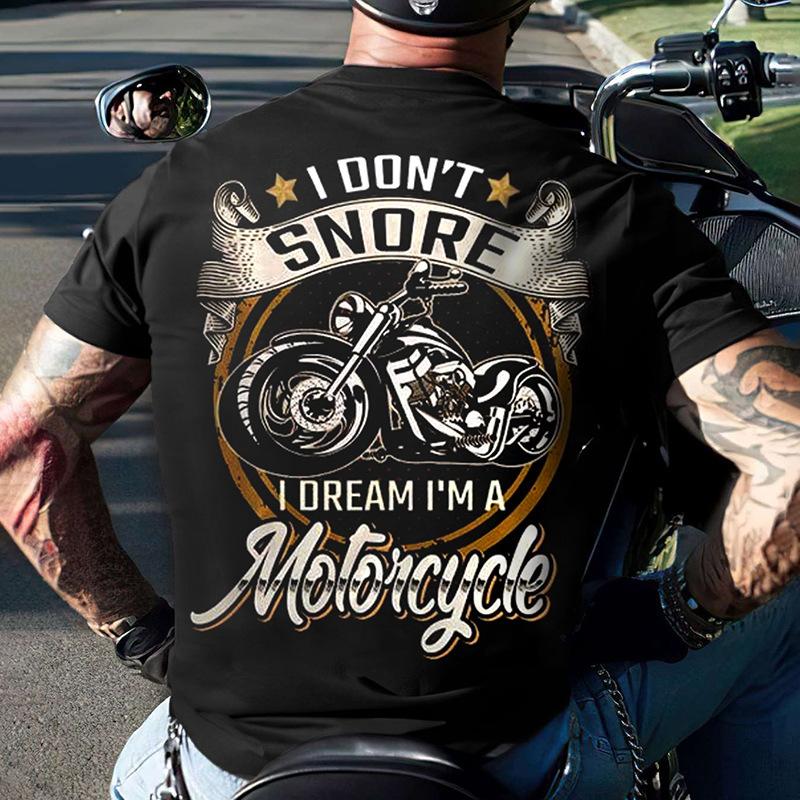 Sommer Motorrad T-Shirt für Männer Motor Biker 3D-Druck Vintage Kurzarm Alter Mann T-Shirt Homme Moto T-Shirt Racing Camiseta 5XL
