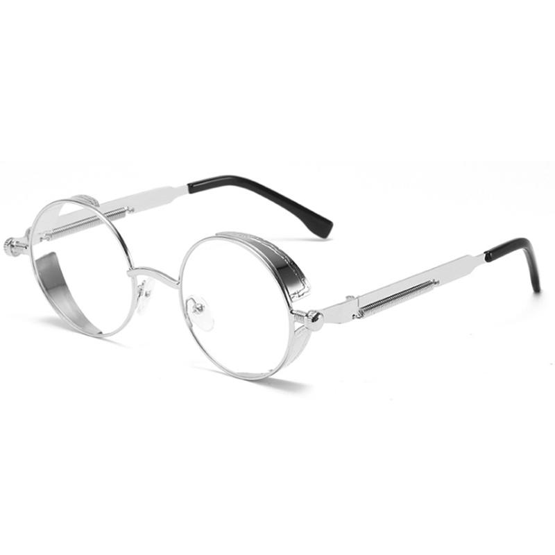 Metall Lesebrille Gotisch Steampunk Vintage Schild Brille Sonnenbrille Weitsichtigkeit Korrektur 0 +0,5 +0,75 +1,0 +2,0 +3,0 Bis +6,0 +300 silber