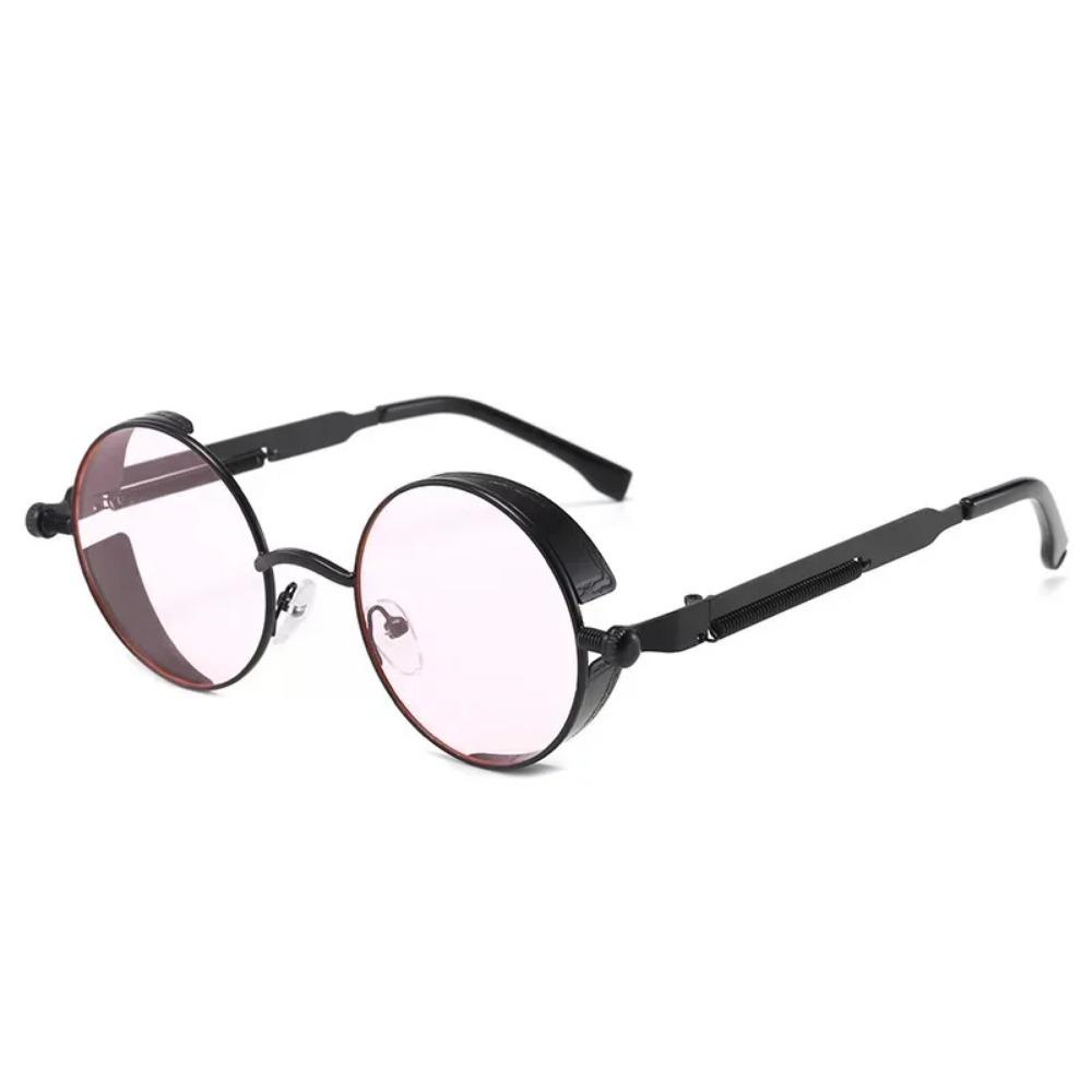 Klassische Gothic Steampunk Sonnenbrille Luxusmarke Designer Herren und Damen Retro Runde Metallrahmen Sonnenbrille UV400 Glasses