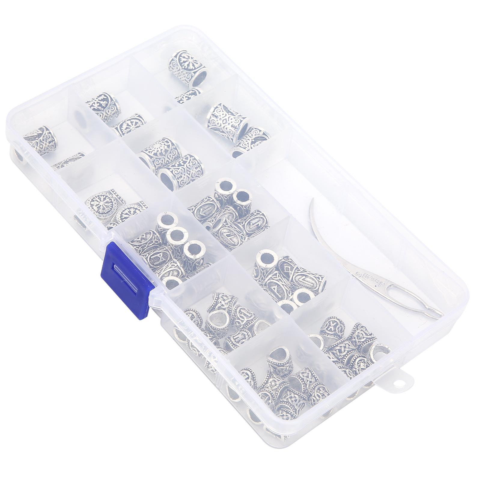 Dreadlocks Bart Haarperlen Vintage Bart Flechtperlen Dreadlocks Werkzeugset Zubehör