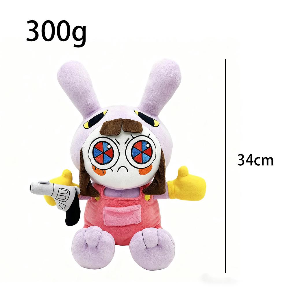 Jax-Anzug Pomni Plüschtier Anime Plüschtiere Niedliche Stoffpuppe Kissen Kinder Geburtstags-Weihnachtsgeschenke tiefseeblau