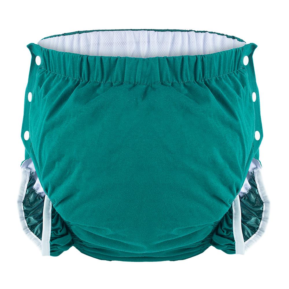 Auslaufsichere Inkontinenzunterwäsche für ältere Menschen - Waschbare reine Baumwolle Windeln für Erwachsene XL (Waist: 2.1-3 Chi, 90-180 Jin)