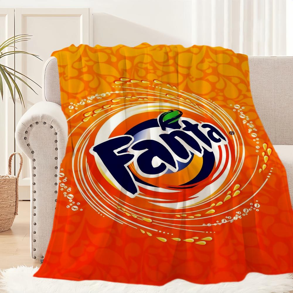 Lustige F-Fanta Logo Decke Plüsch Nickerchen Sofa Teppich für Wohnzimmer Warm Büro Schlafzimmer Geburtstag Zuhause Reise Kinder Geschenke 100x150cm