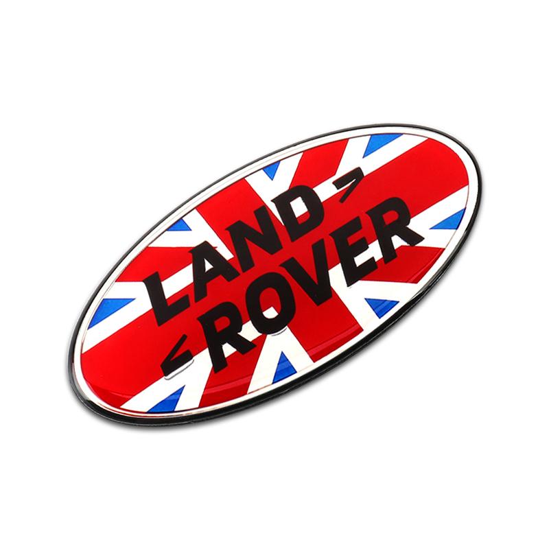 3D Auto Front- und Heckemblem Badge Aufkleber Autozubehör für Land Rover SVR Discovery Velar Evoque Freelander Range Rover L322 rot