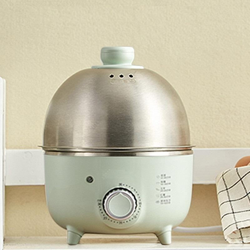 220 V Elektrischer Eierkocher Edelstahl Mini Dampfgarer Kochtopf Maschine Haushalts Eierkocher Maschine Multikocher 220